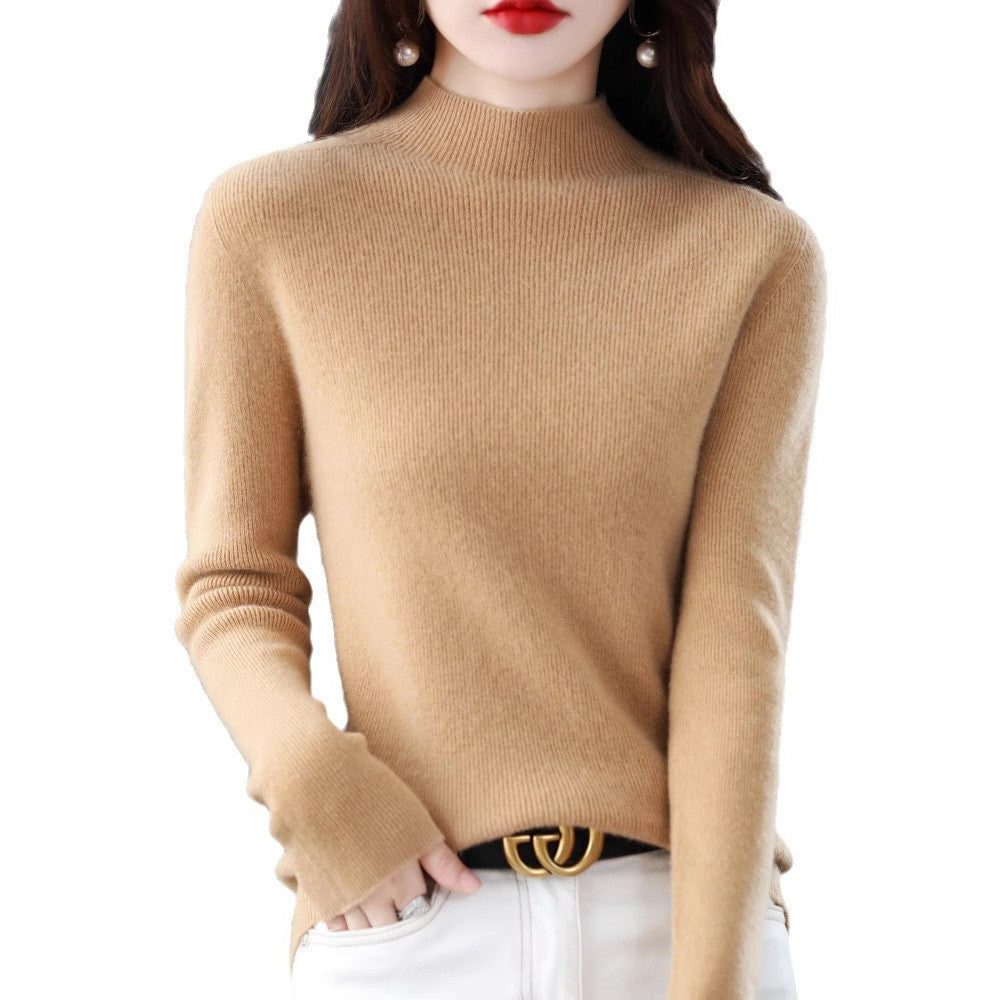 Cashmere Turtleneck Sweater Slim Fit for Women - View 5