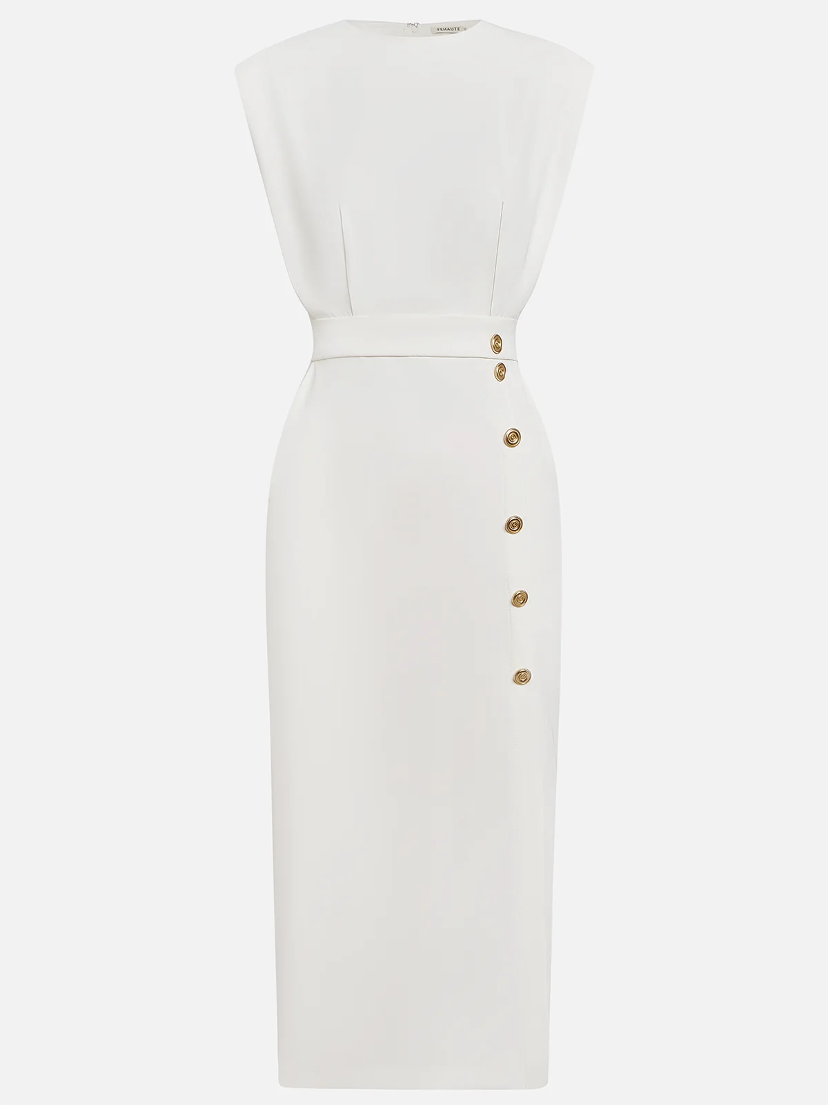 Sleeveless Button-Front Midi Dress for Women