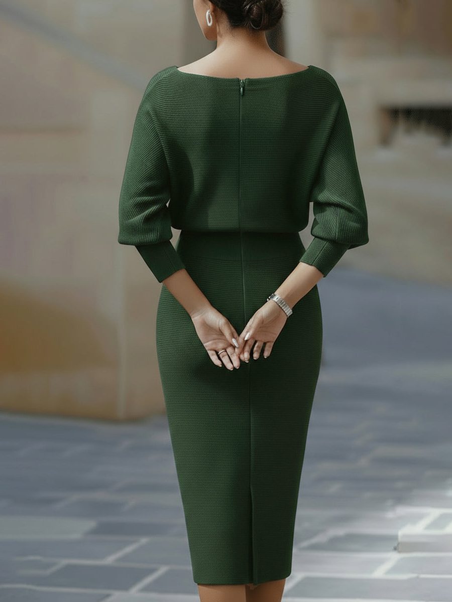 Cowl Neck Midi Dress for Women - View 11