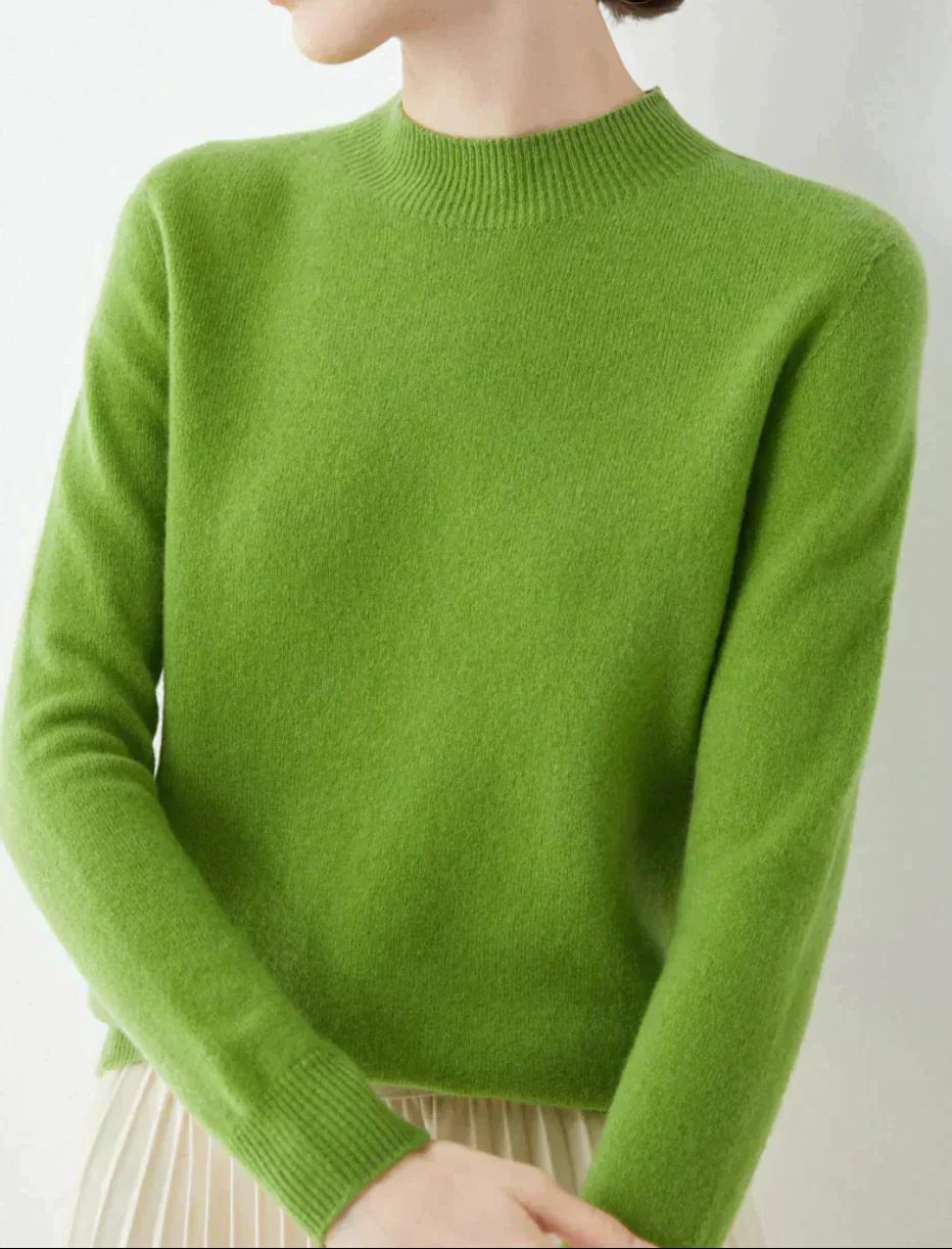 Crew Neck Cashmere Sweater for Women