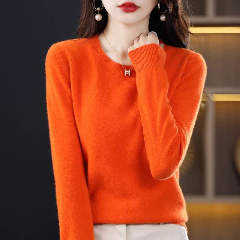 Crew Neck Cashmere Sweater for Women - View 5