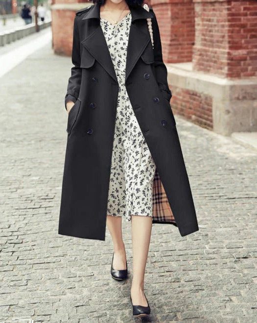 Double-Breasted Belted Trench Coat for Women - View 5
