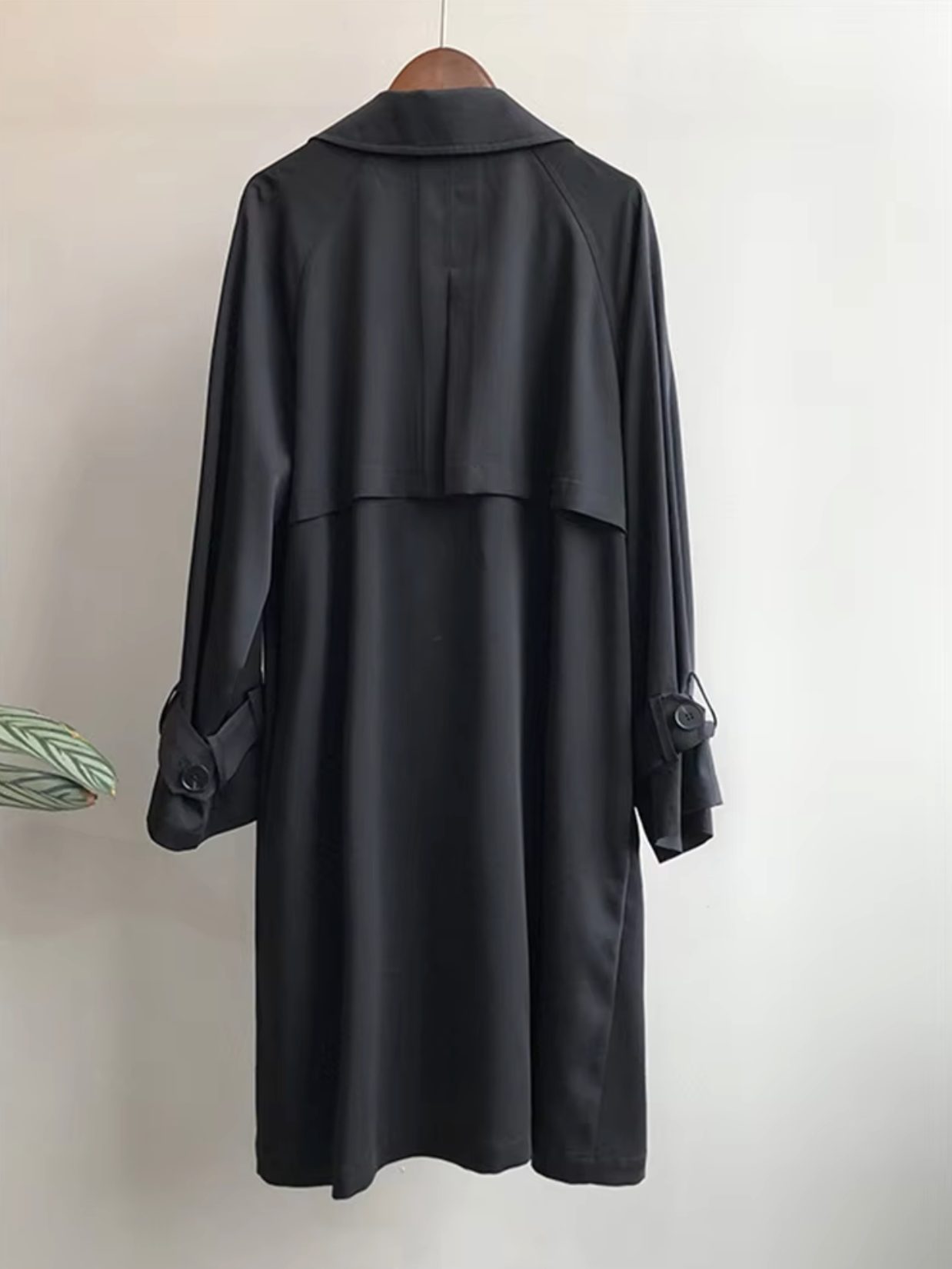 Double-Breasted Lapel Trench Coat for Women - View 3