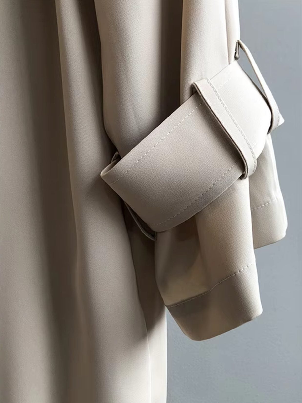 Double-Breasted Lapel Trench Coat for Women - View 5
