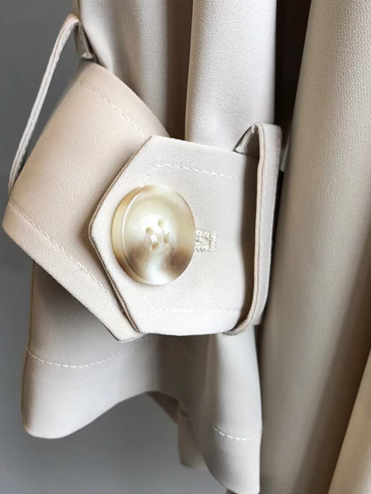 Double-Breasted Lapel Trench Coat for Women - View 6