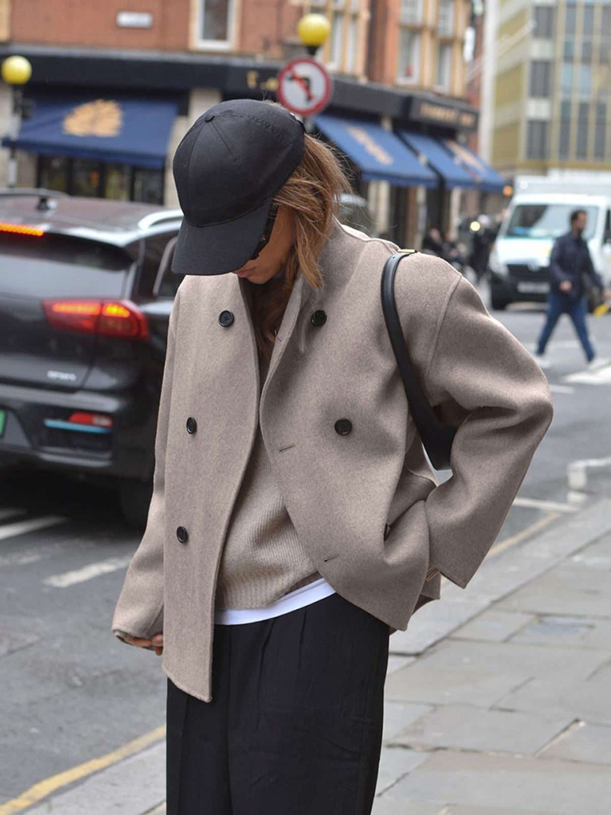 Double Breasted Pea Coat for Women - View 2