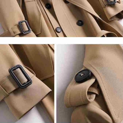 Double-Breasted Trench Coat for Women - View 3