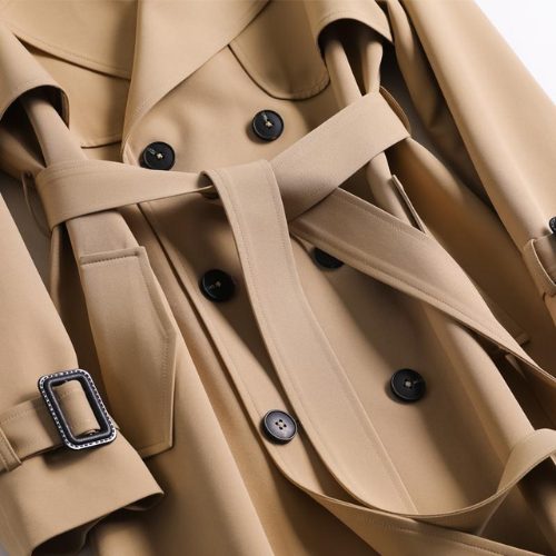 Double-Breasted Trench Coat for Women - View 4