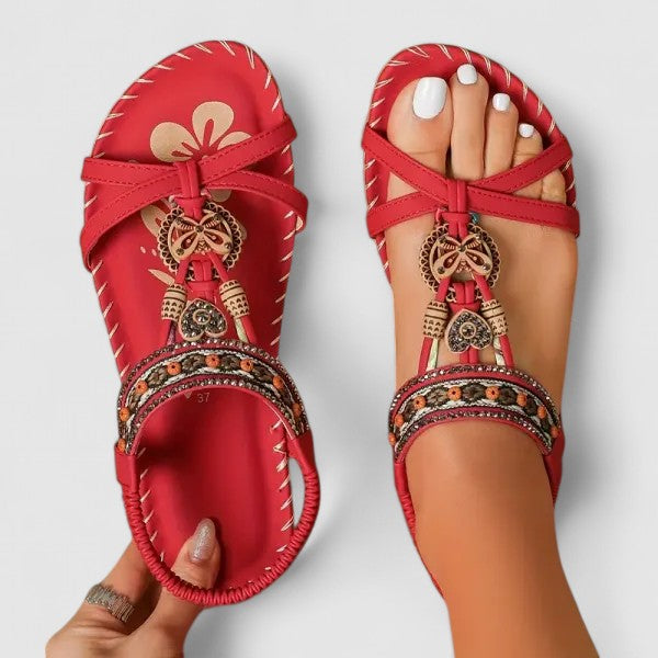 Open Toe Embellished Sandals for Women