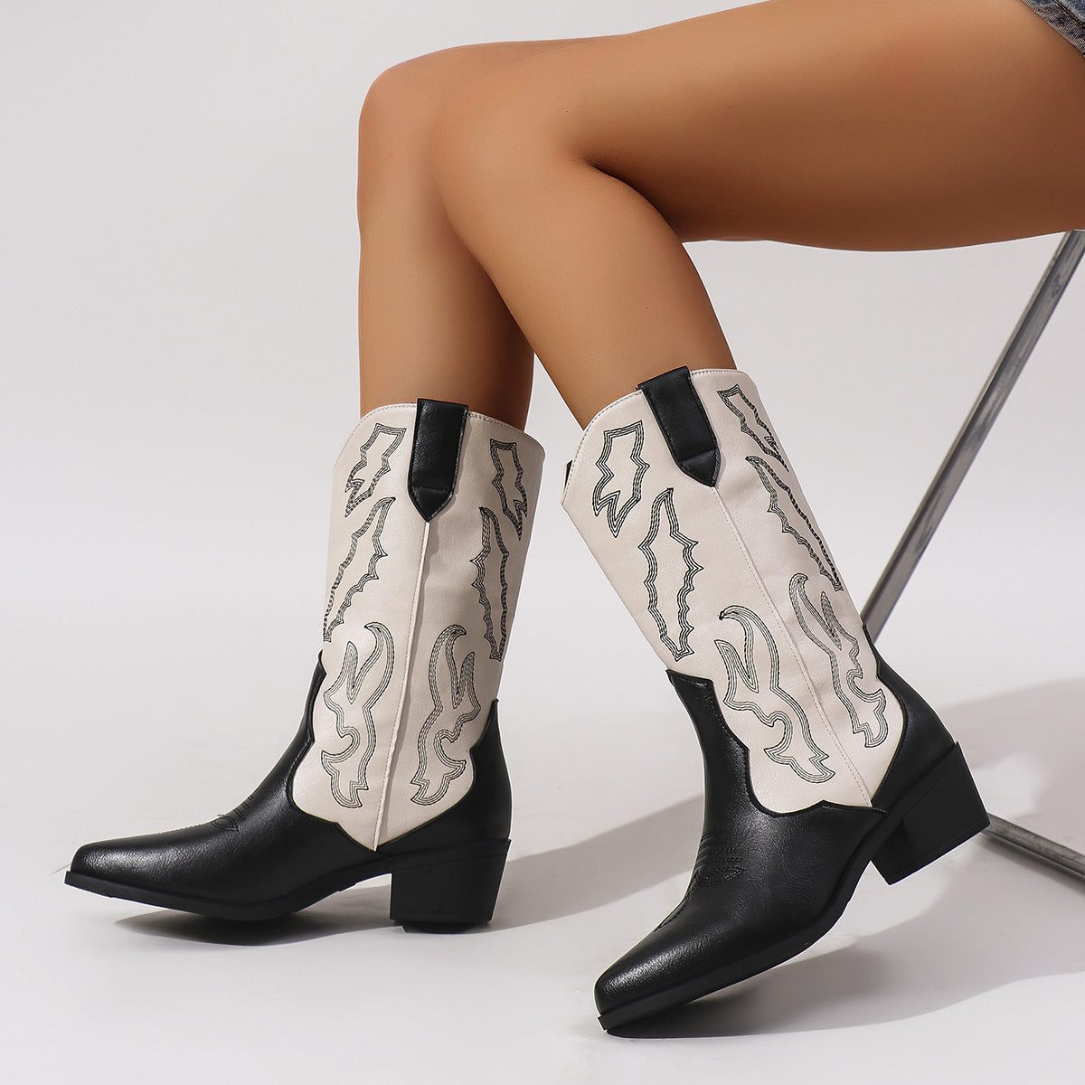 Embroidered Western Boots for Women