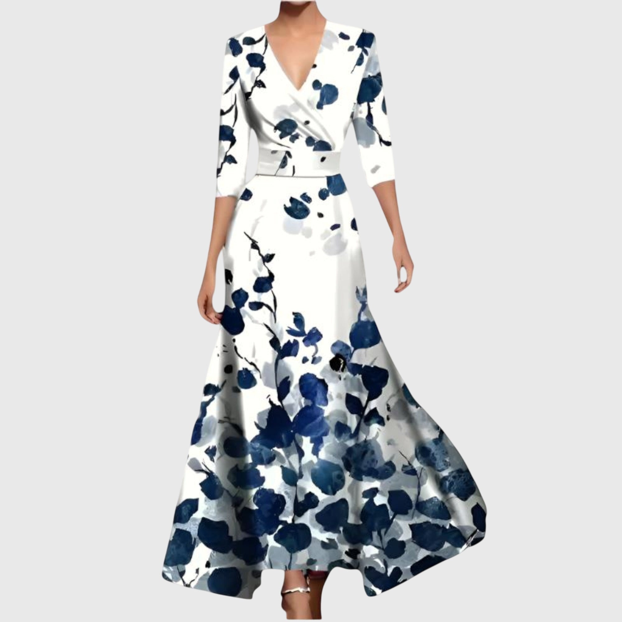 Floral Wrap Maxi Dress for Women