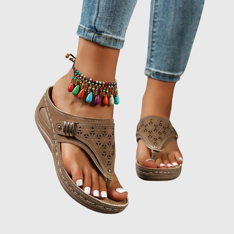 Open Toe Platform Thong Sandals for Women