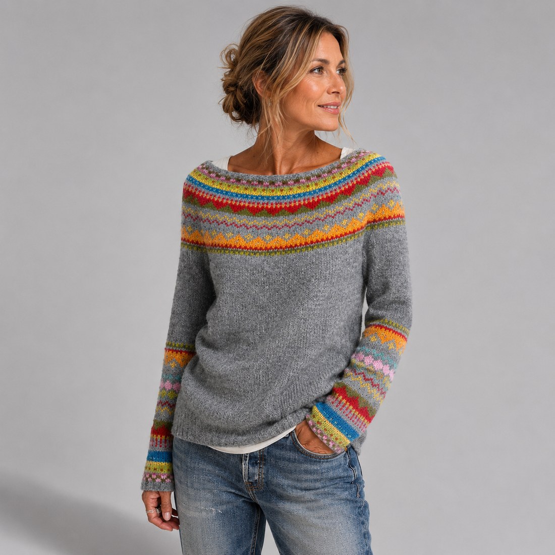 fair-isle-stripes-sweater-with-crew-neck-for-women 