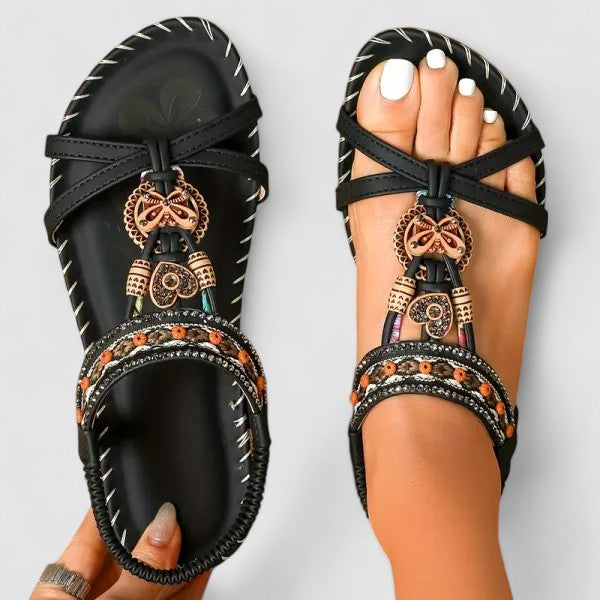 Open Toe Embellished Sandals for Women