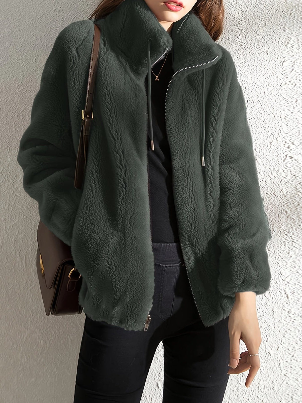 Fleece Zip-Up Jacket for Women - View 9