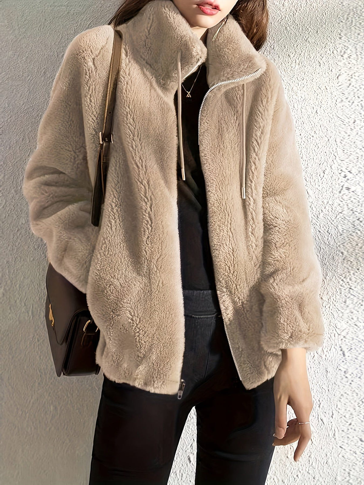 Fleece Zip-Up Jacket for Women