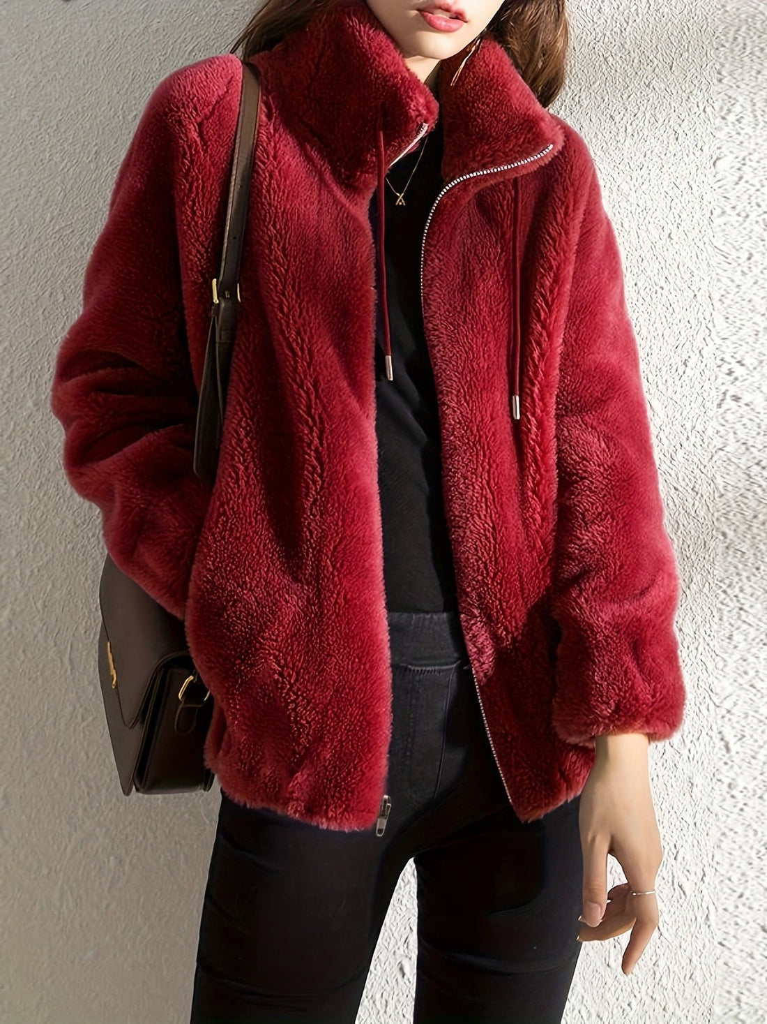 Fleece Zip-Up Jacket for Women
