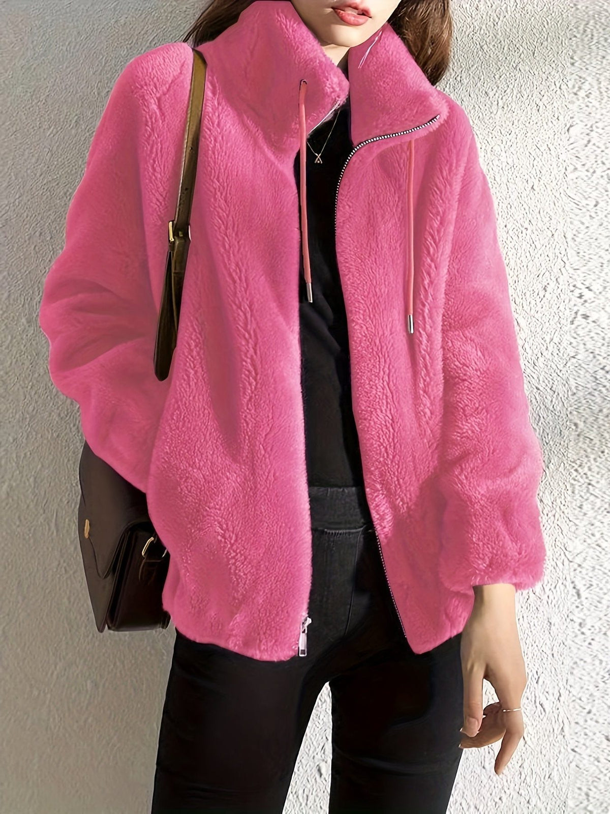 Fleece Zip-Up Jacket for Women - View 3