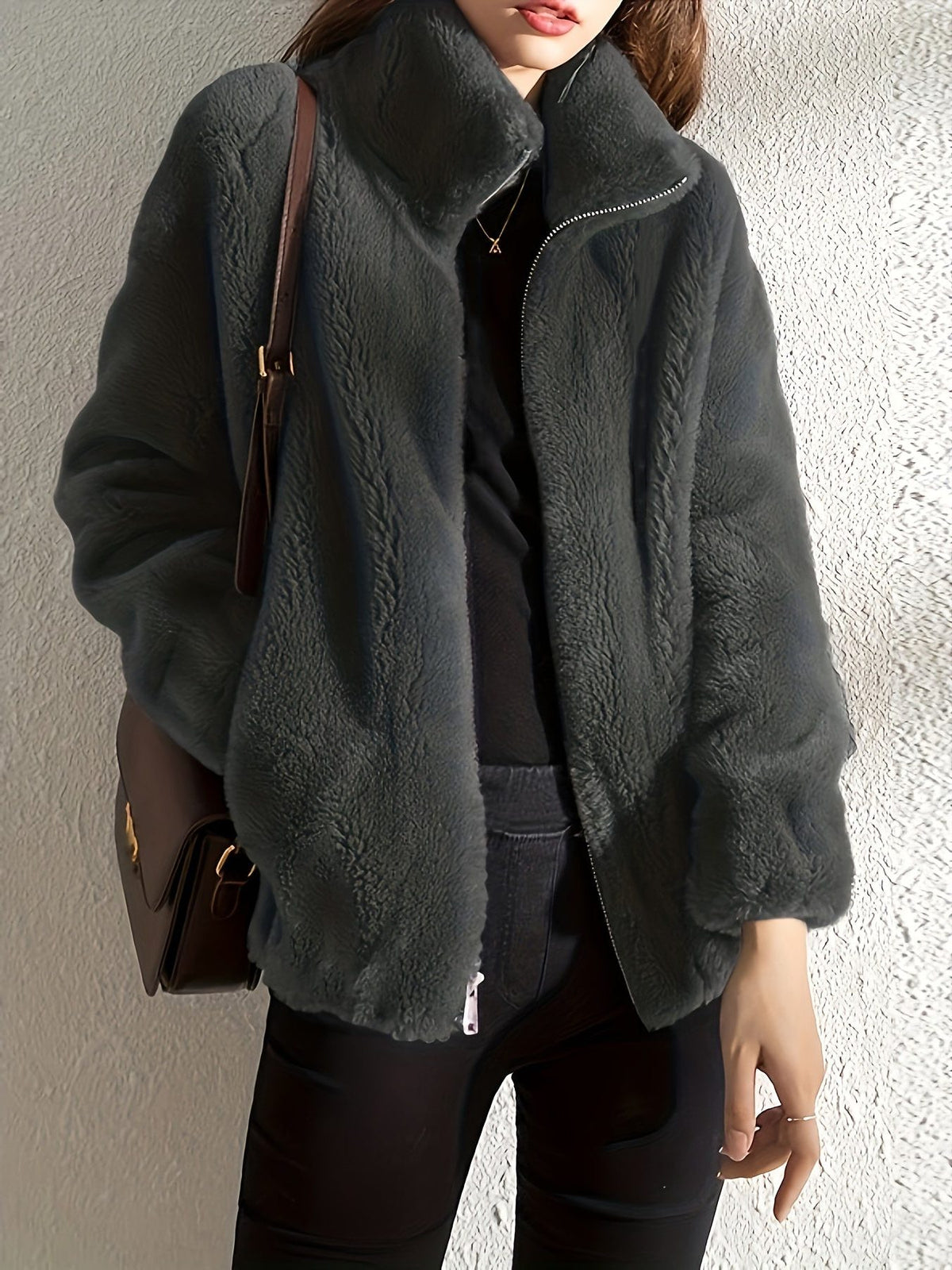 Fleece Zip-Up Jacket for Women - View 8