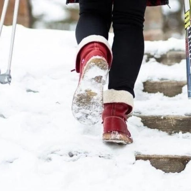 Fur-Lined Lace-Up Winter Boots for Women - View 8
