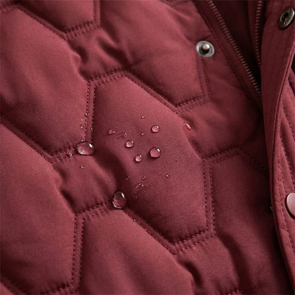 Hooded Longline Quilted Puffer Coat for Women - View 5