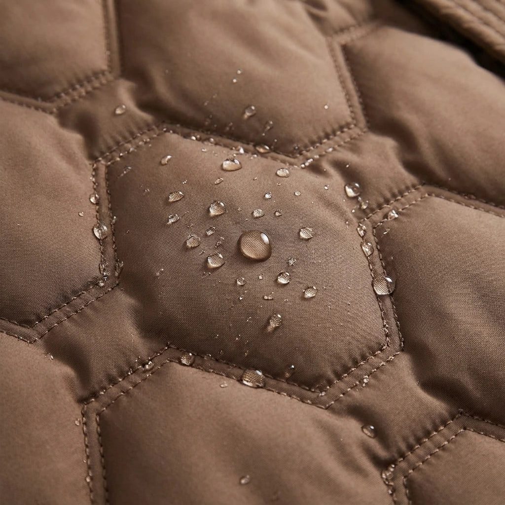 Hooded Longline Quilted Puffer Coat for Women - View 7