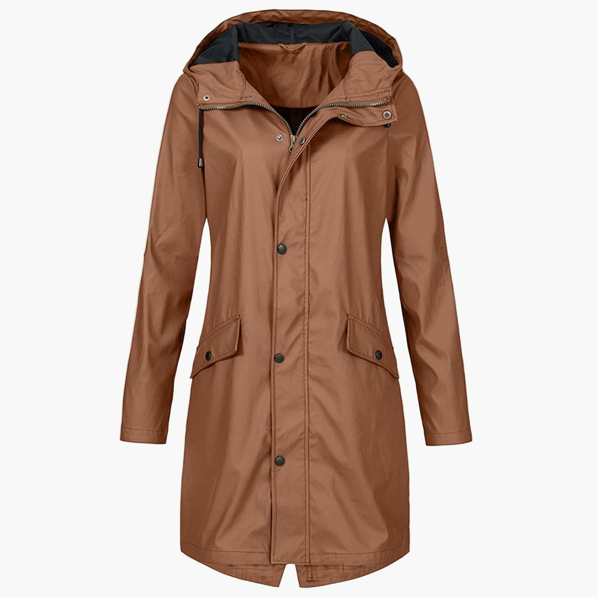 Hooded Longline Raincoat for Women - View 7