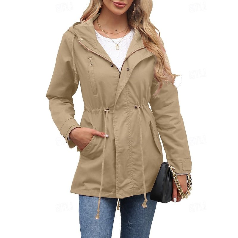 Hooded Longline Utility Coat for Women - View 12