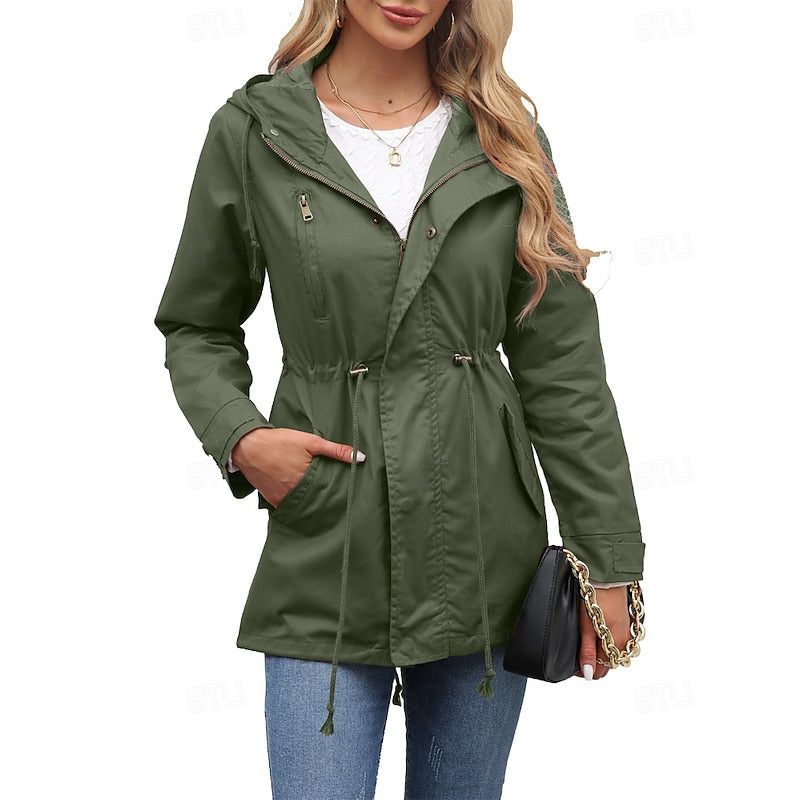 Hooded Longline Utility Coat for Women - View 7