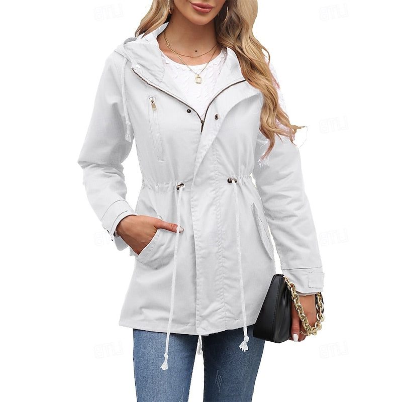 Hooded Longline Utility Coat for Women - View 9