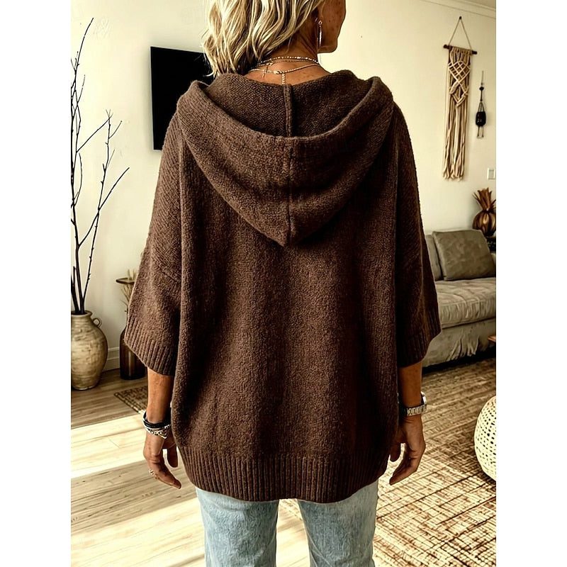 Hooded Open-Front Cardigan for Women - View 3