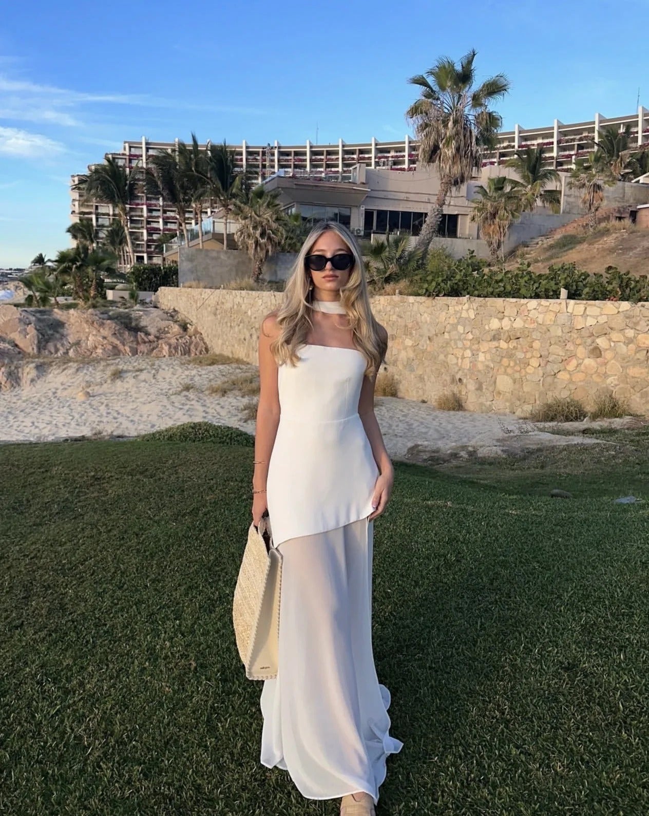 Split Hem Strapless Maxi Dress for Women