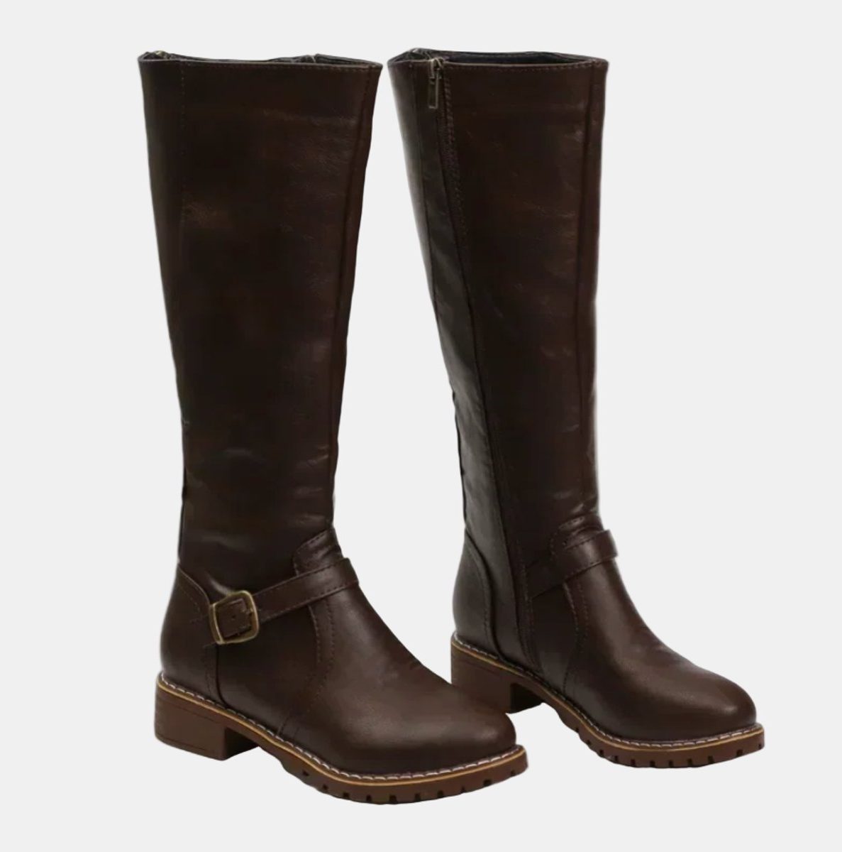 Knee High Buckle Strap Riding Boots for Women - View 5
