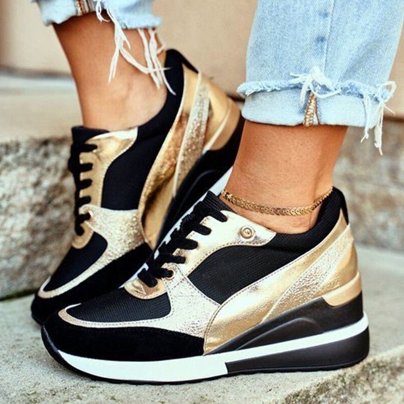 Lace-Up Colorblock Sneakers for Women - View 2