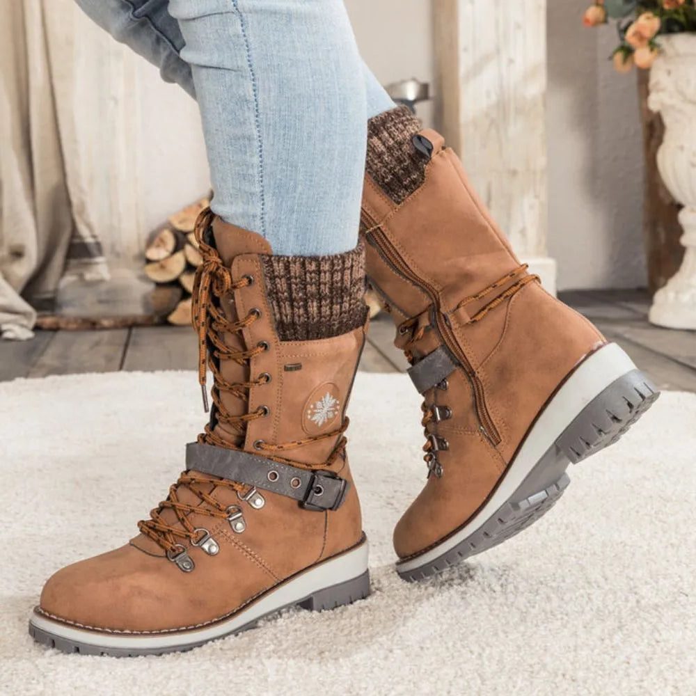 Lace-Up Lug Sole Ankle Boots for Women - View 7