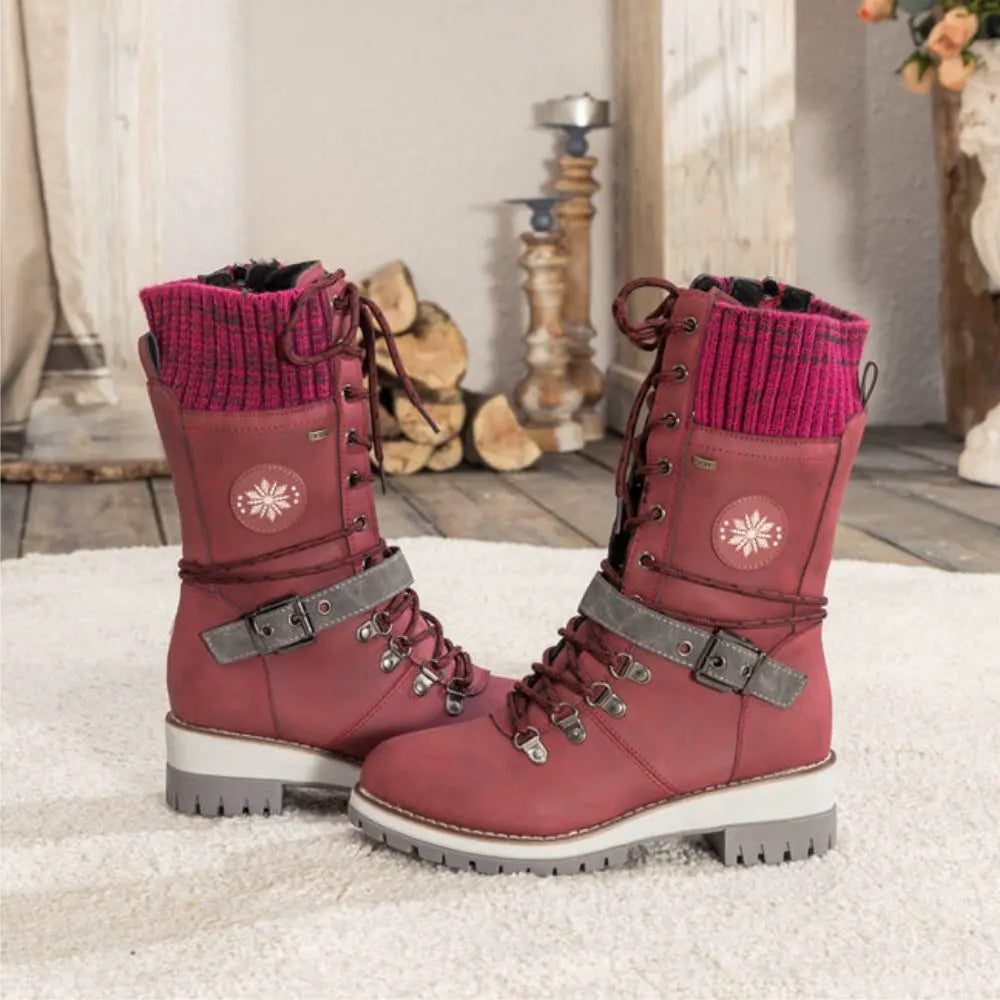 Lace-Up Lug Sole Ankle Boots for Women - View 3