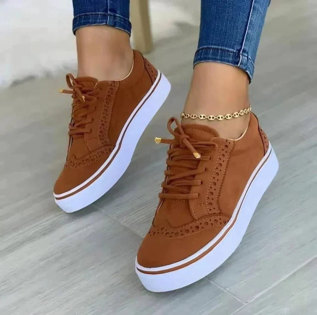 Lace-Up Platform Sneakers for Women