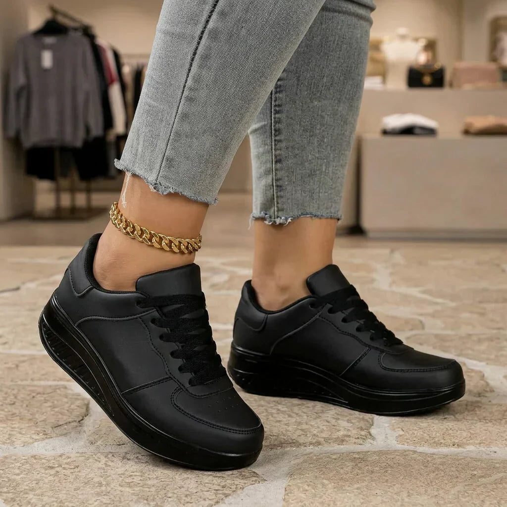 Lace-Up Platform Sneakers for Women - View 6