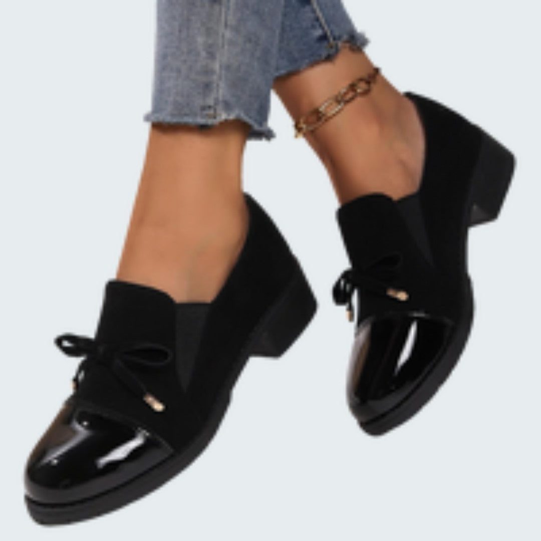 Lace-Up Suede Loafers for Women