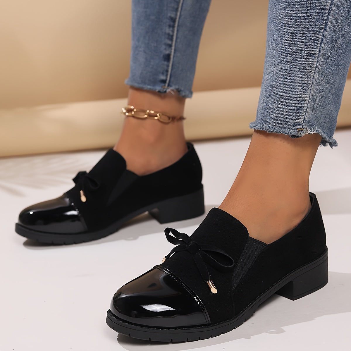 Lace-Up Suede Loafers for Women - View 6