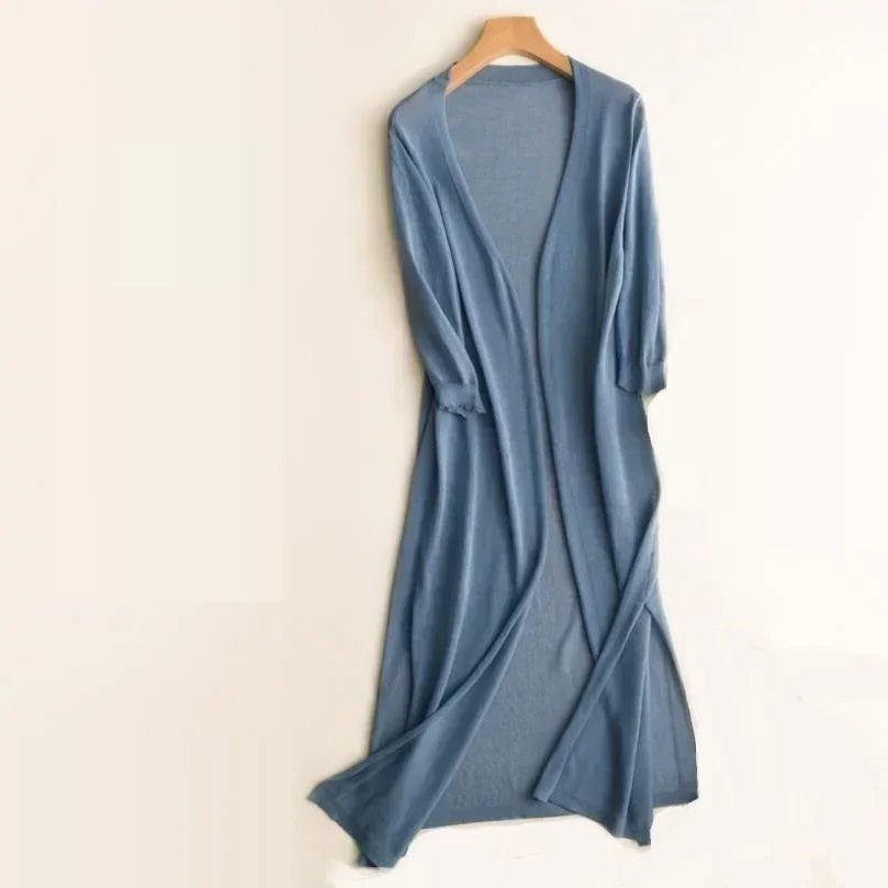Long Open-Front Cardigan for Women - View 3
