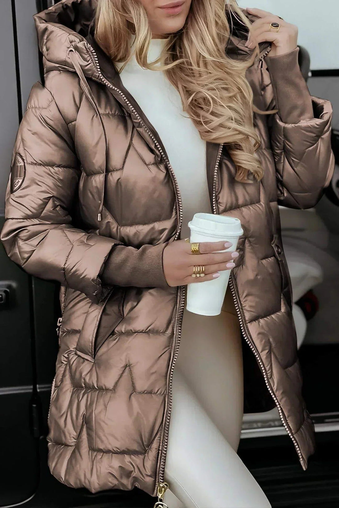 Long Puffer Jacket for Women