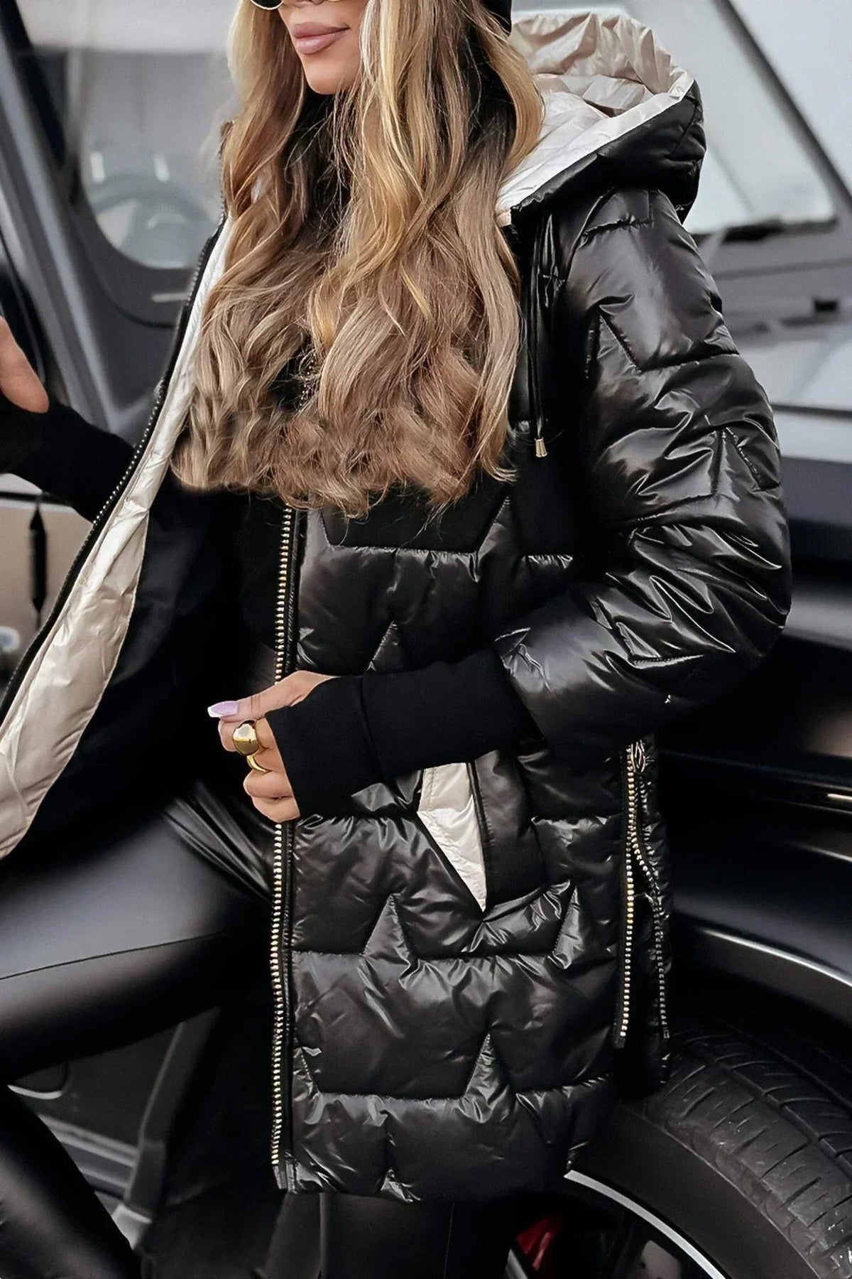 Long Puffer Jacket for Women - View 6