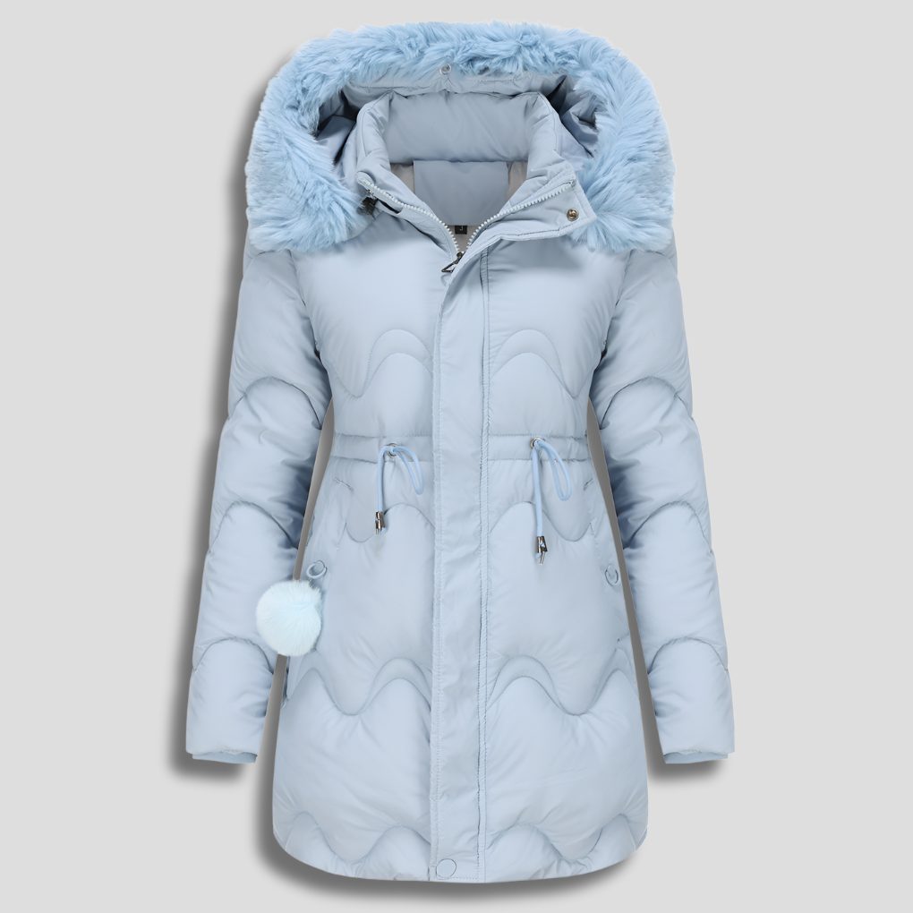 Long Quilted Parka for Women