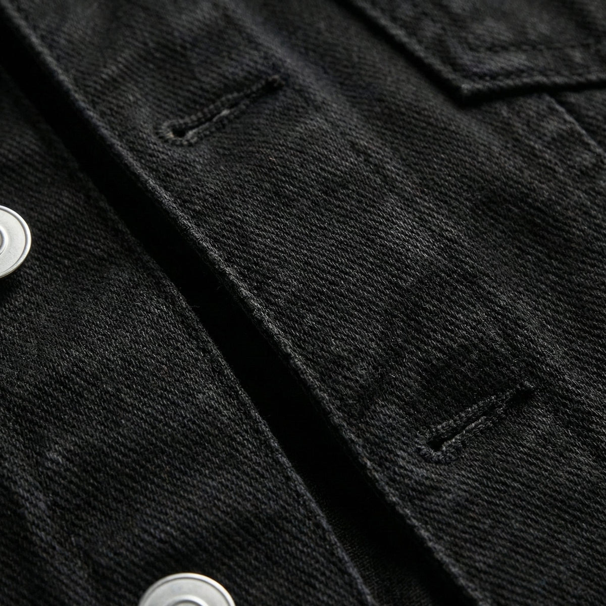 Long Sleeve Button-Down Denim Jacket with Lapel Collar for Women - View 8