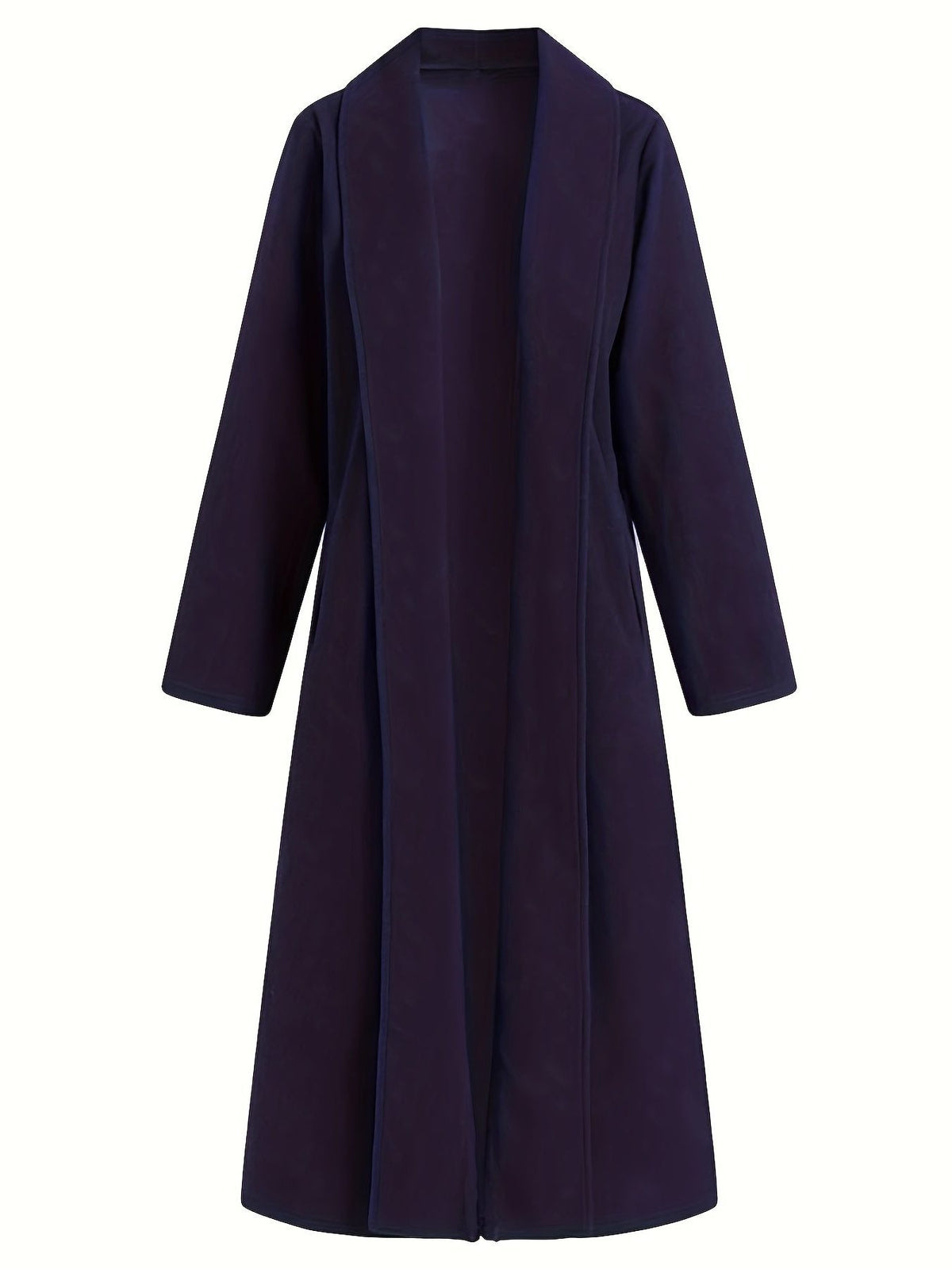 Longline Wool Coat for Women - View 12