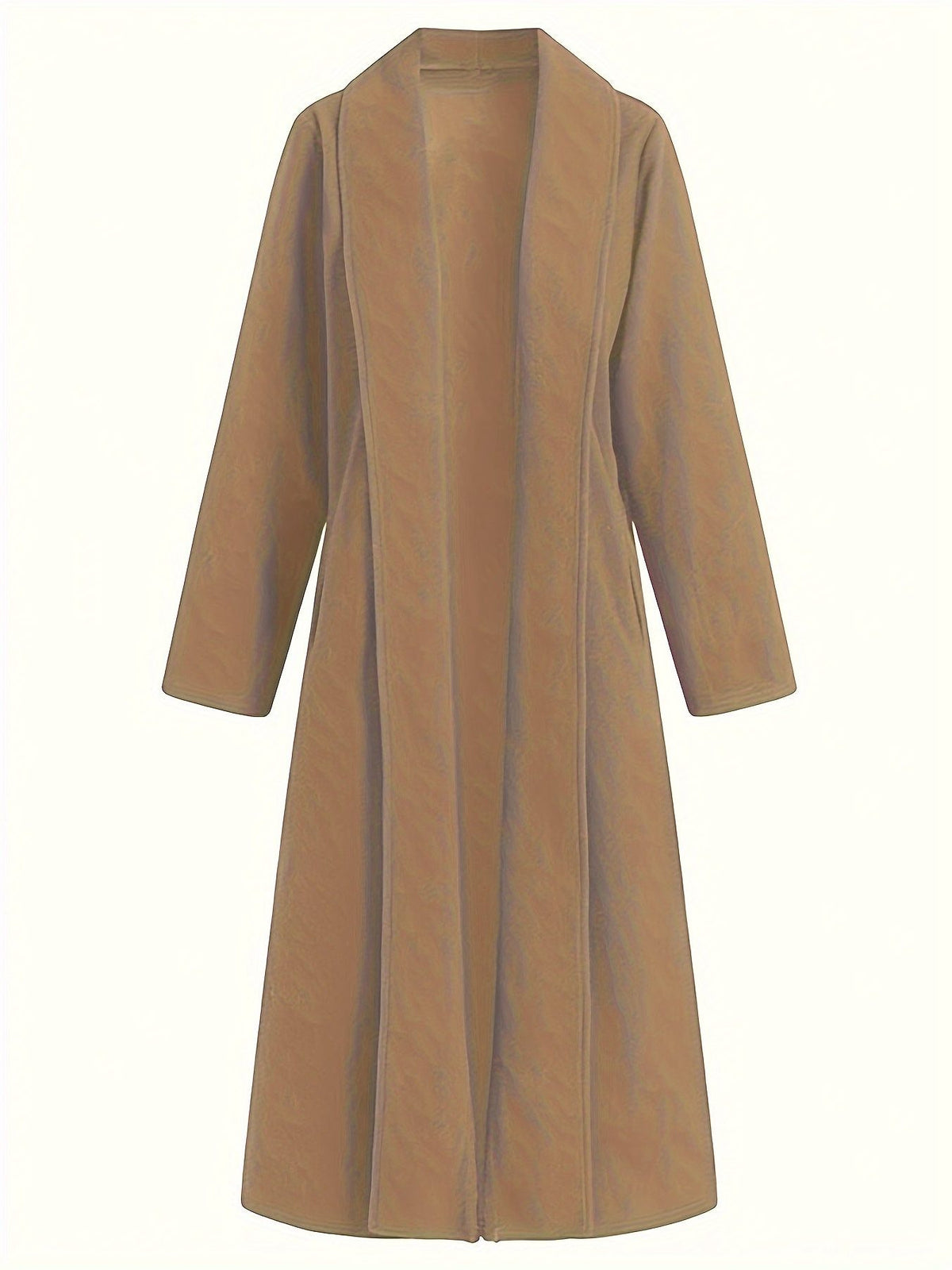Longline Wool Coat for Women - View 16