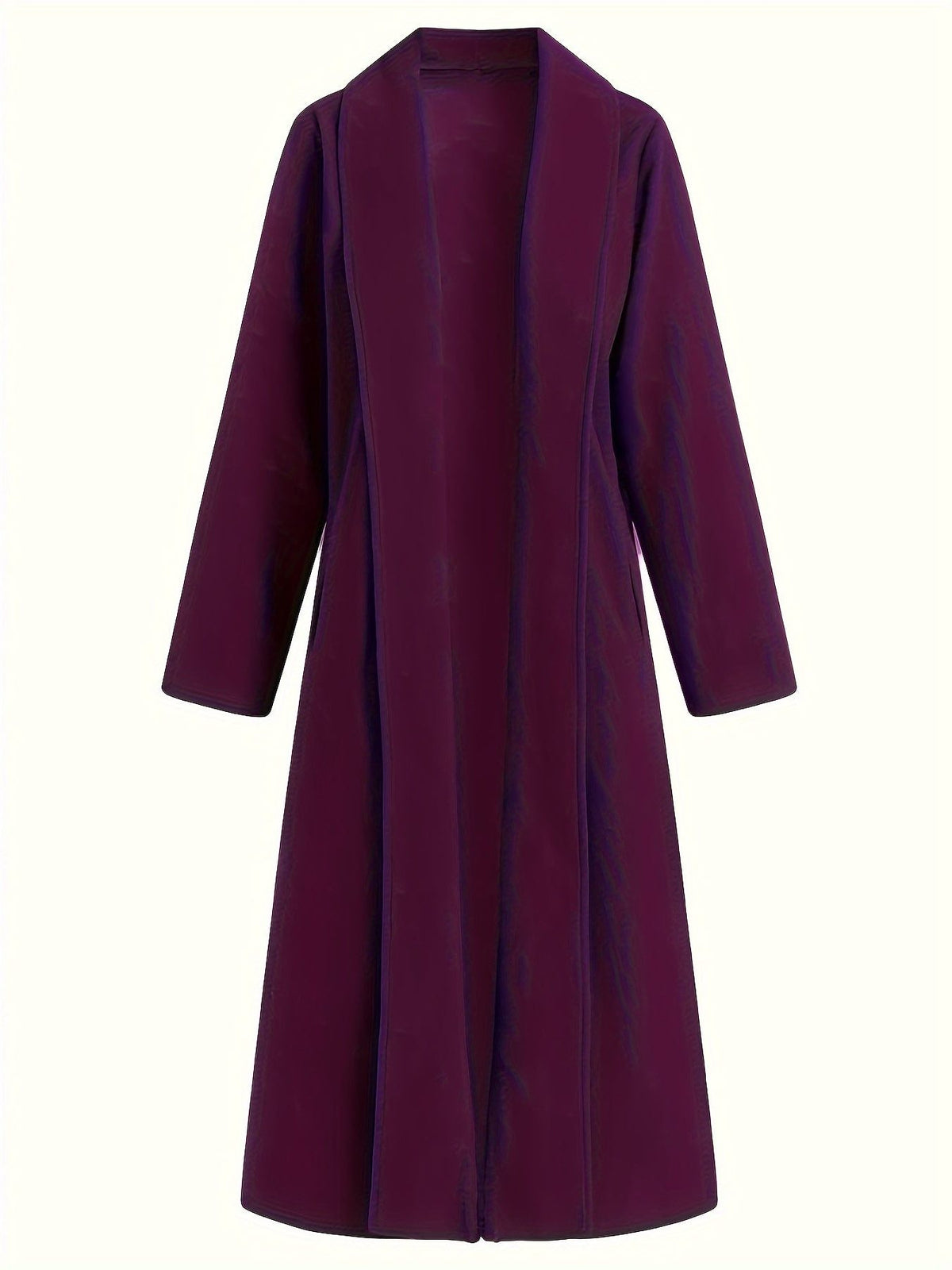 Longline Wool Coat for Women - View 20