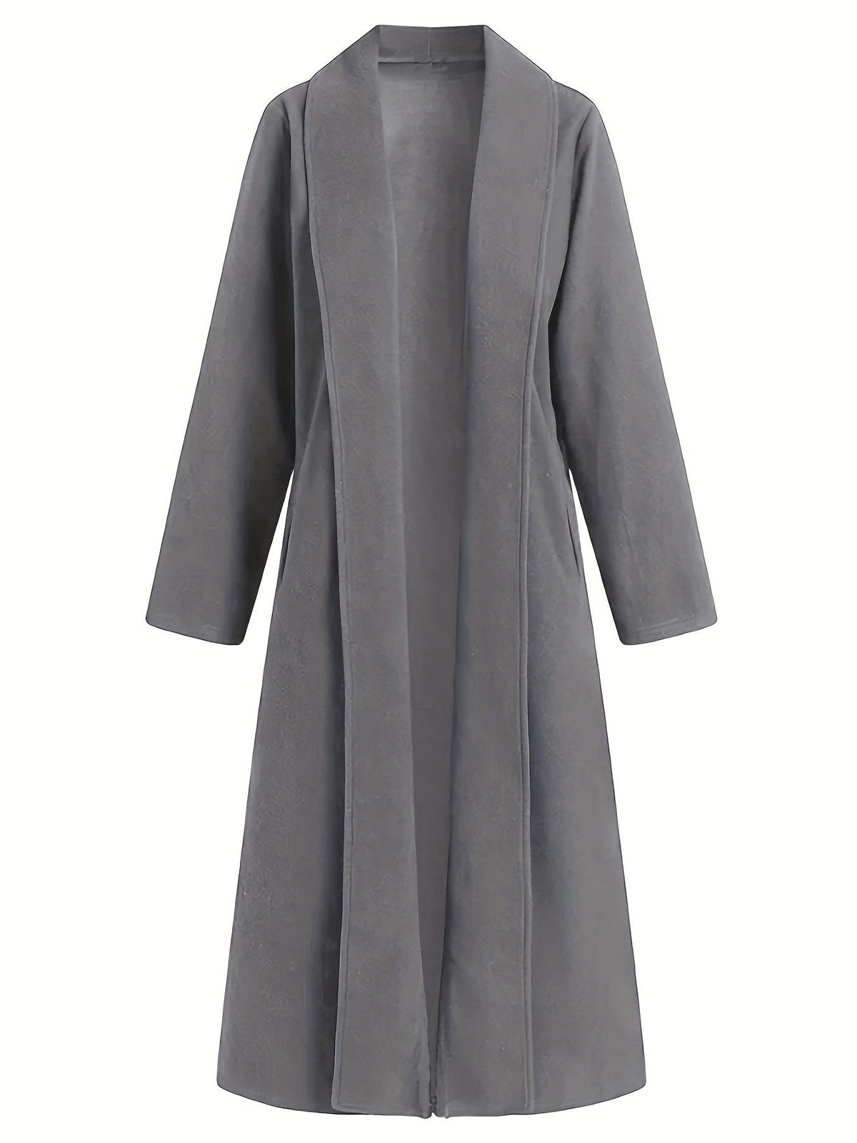 Longline Wool Coat for Women - View 24