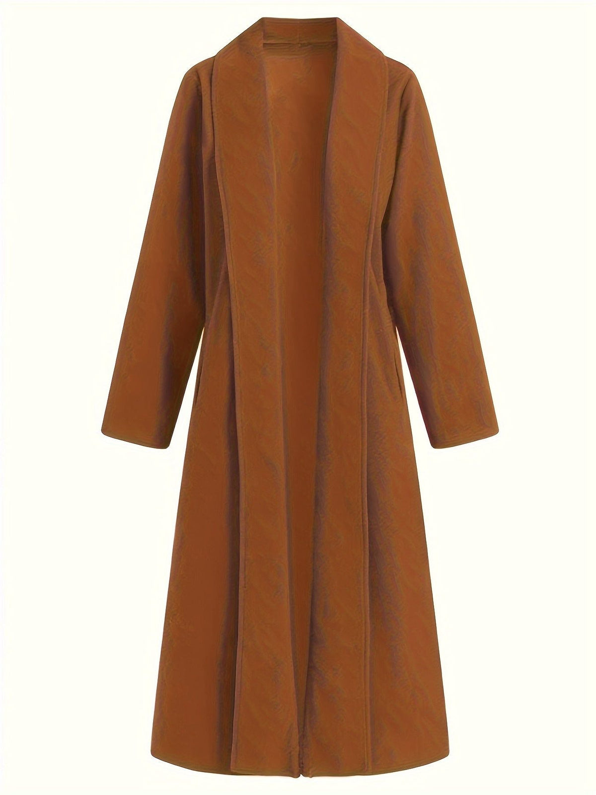 Longline Wool Coat for Women - View 28